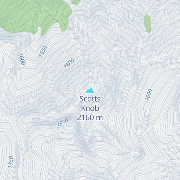 Map of Scotts Knob