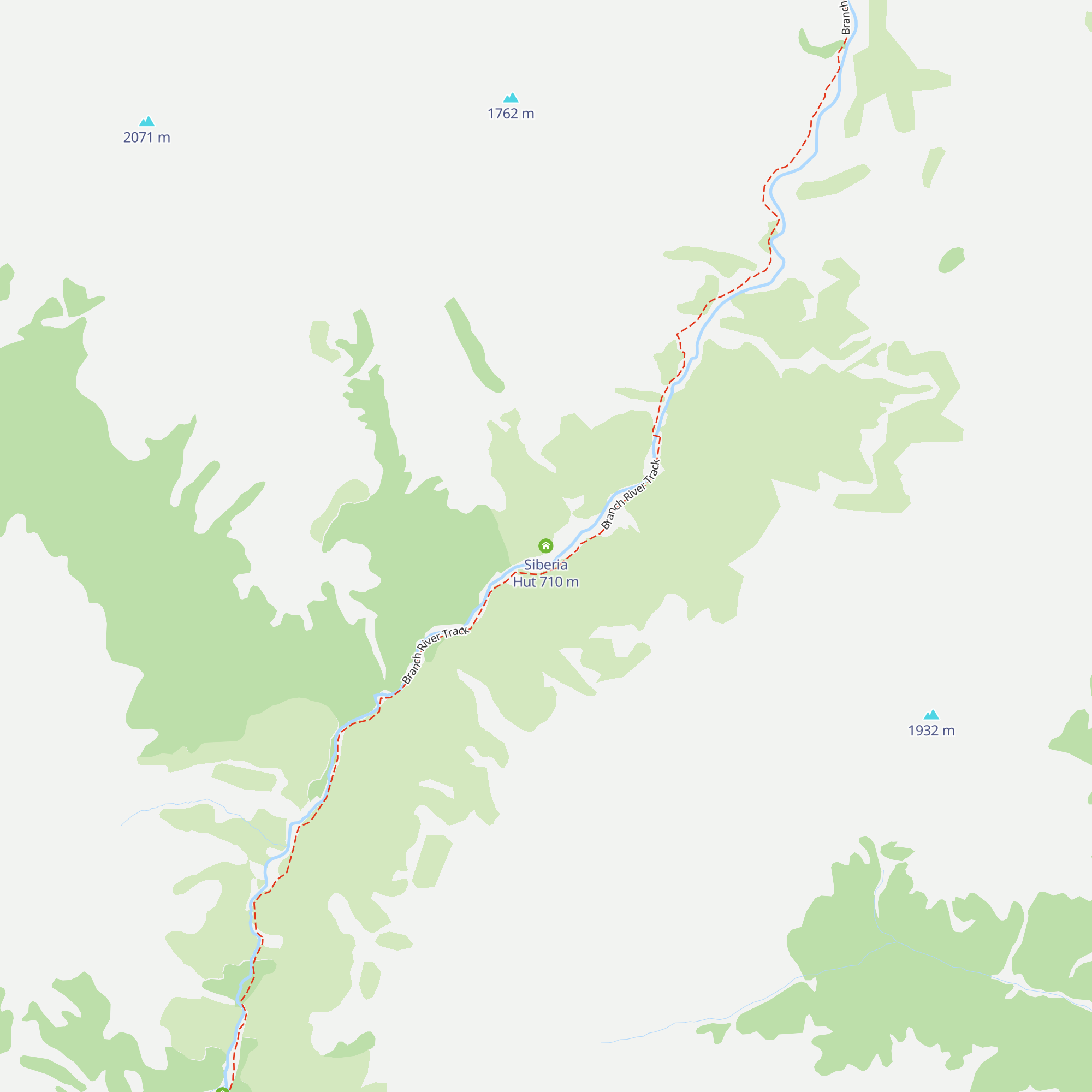 Siberia Hut map