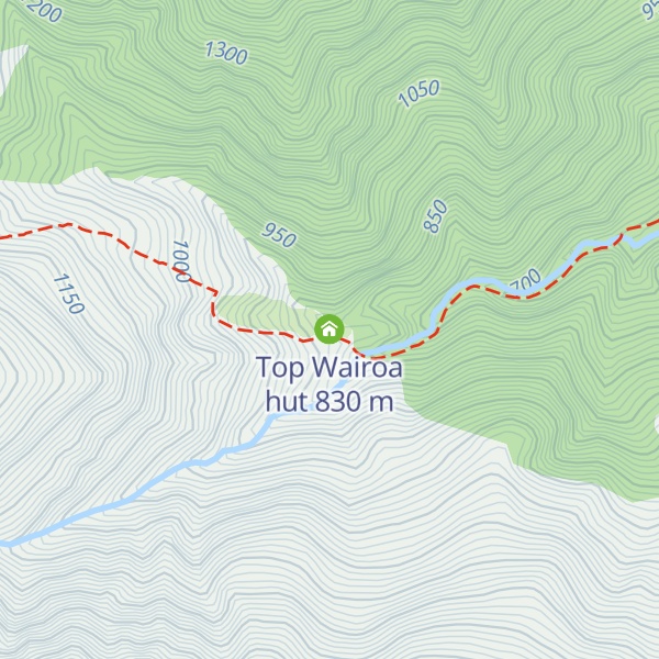 Map of Top Wairoa hut