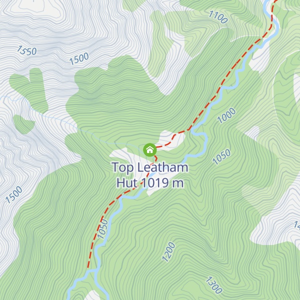 Map of Top Leatham Hut