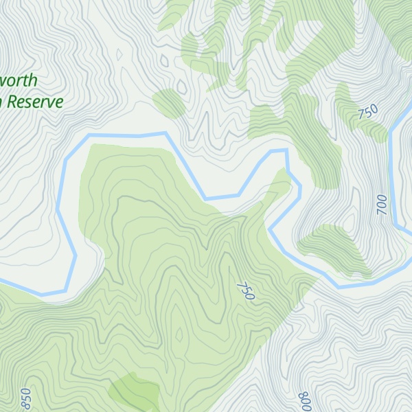 Map of Cloudy Corner Hut