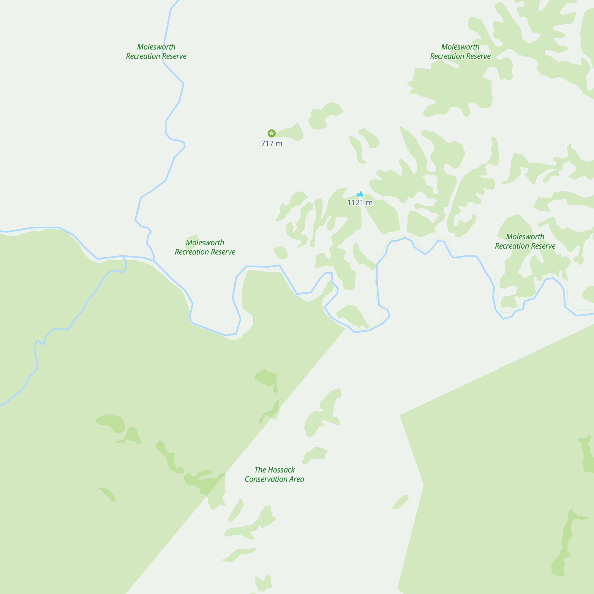 Cloudy Corner Hut map