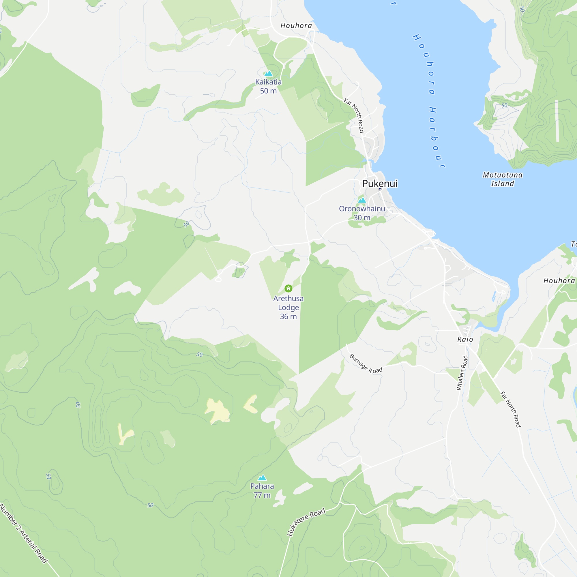 Arethusa Lodge map