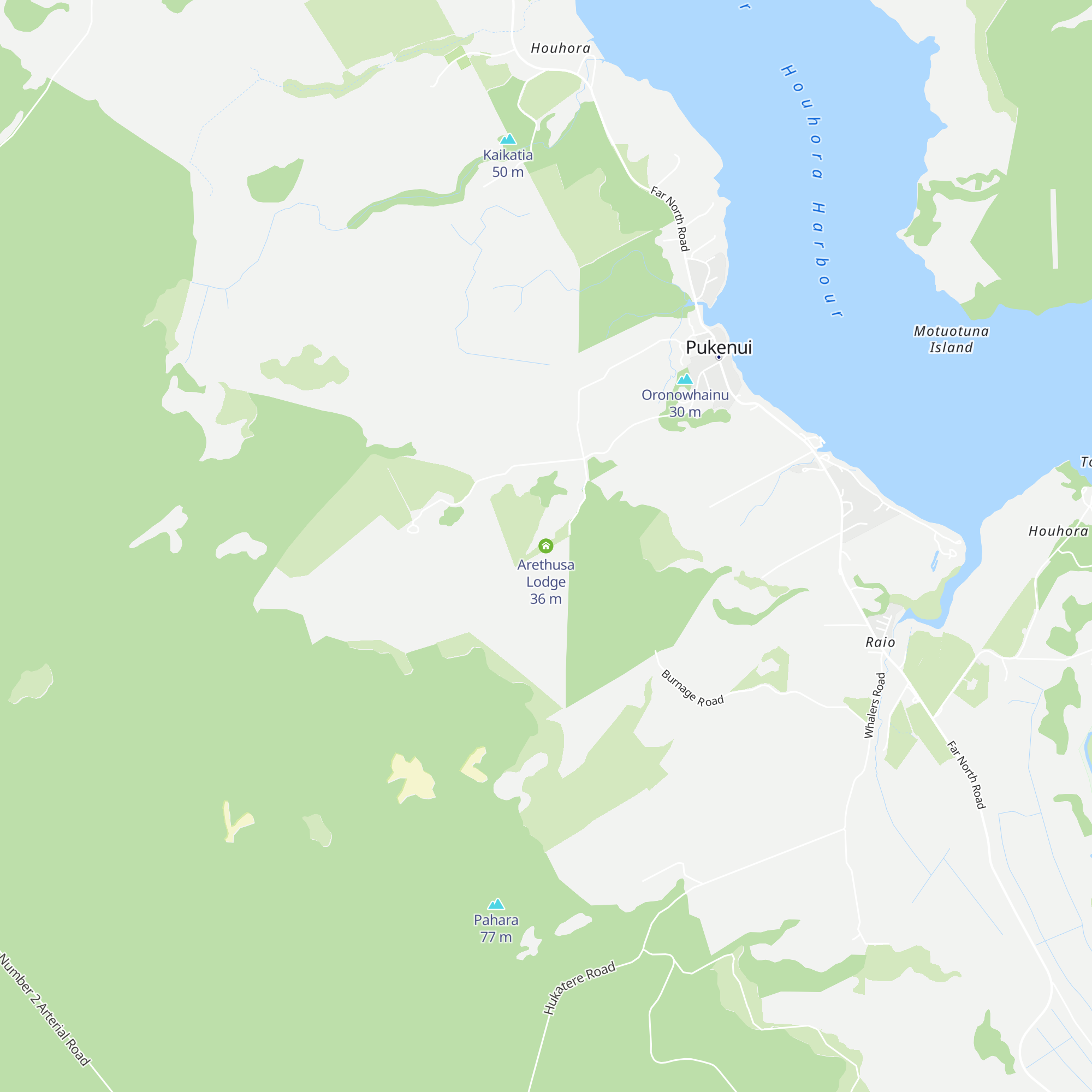 Arethusa Lodge map