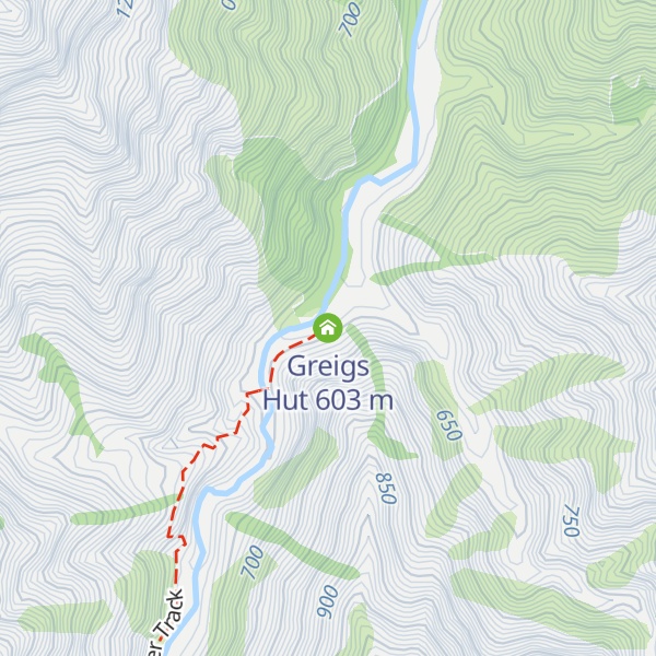 Map of Greigs Hut