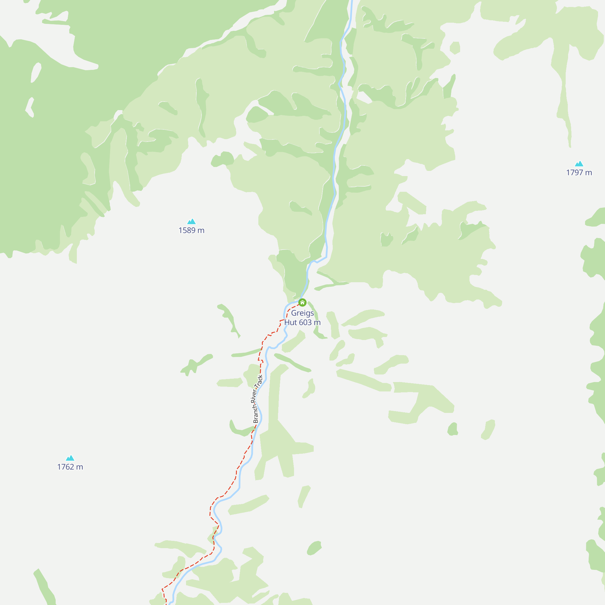 Greigs Hut map