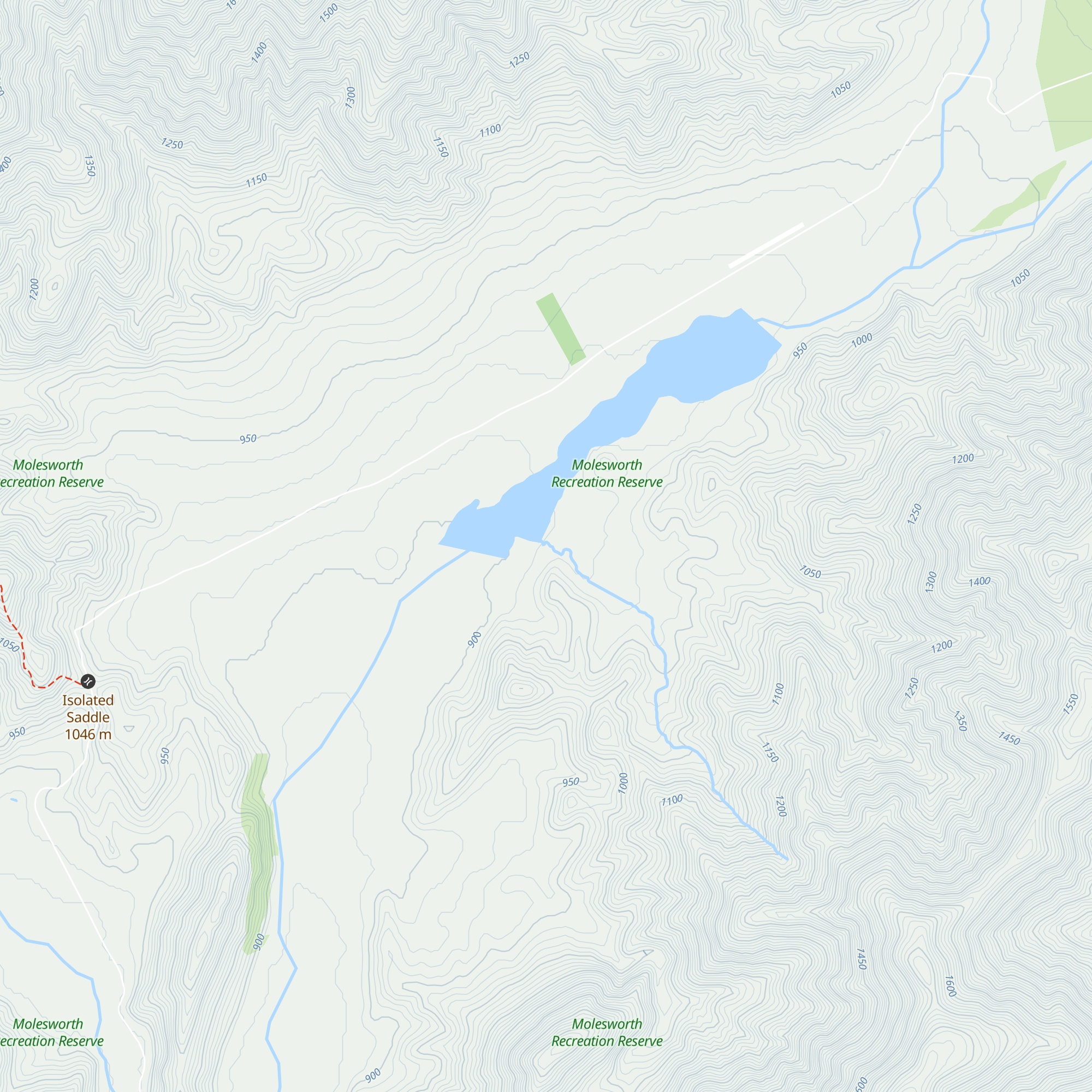Acheron Hut map