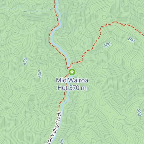 Map of Mid Wairoa Hut