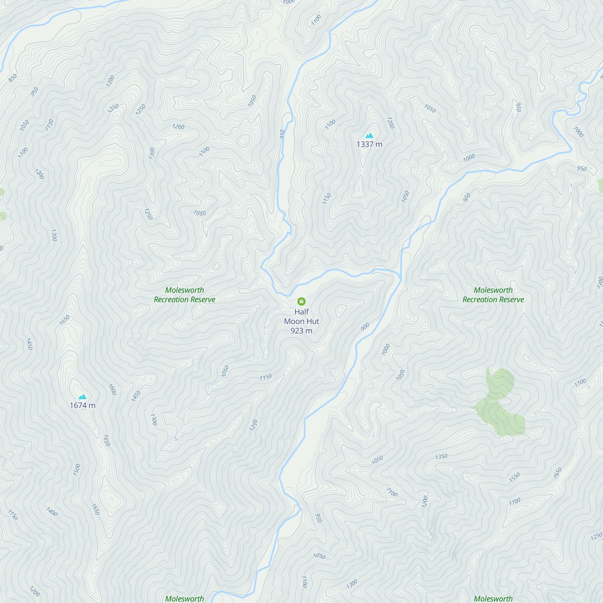 Half Moon Hut map