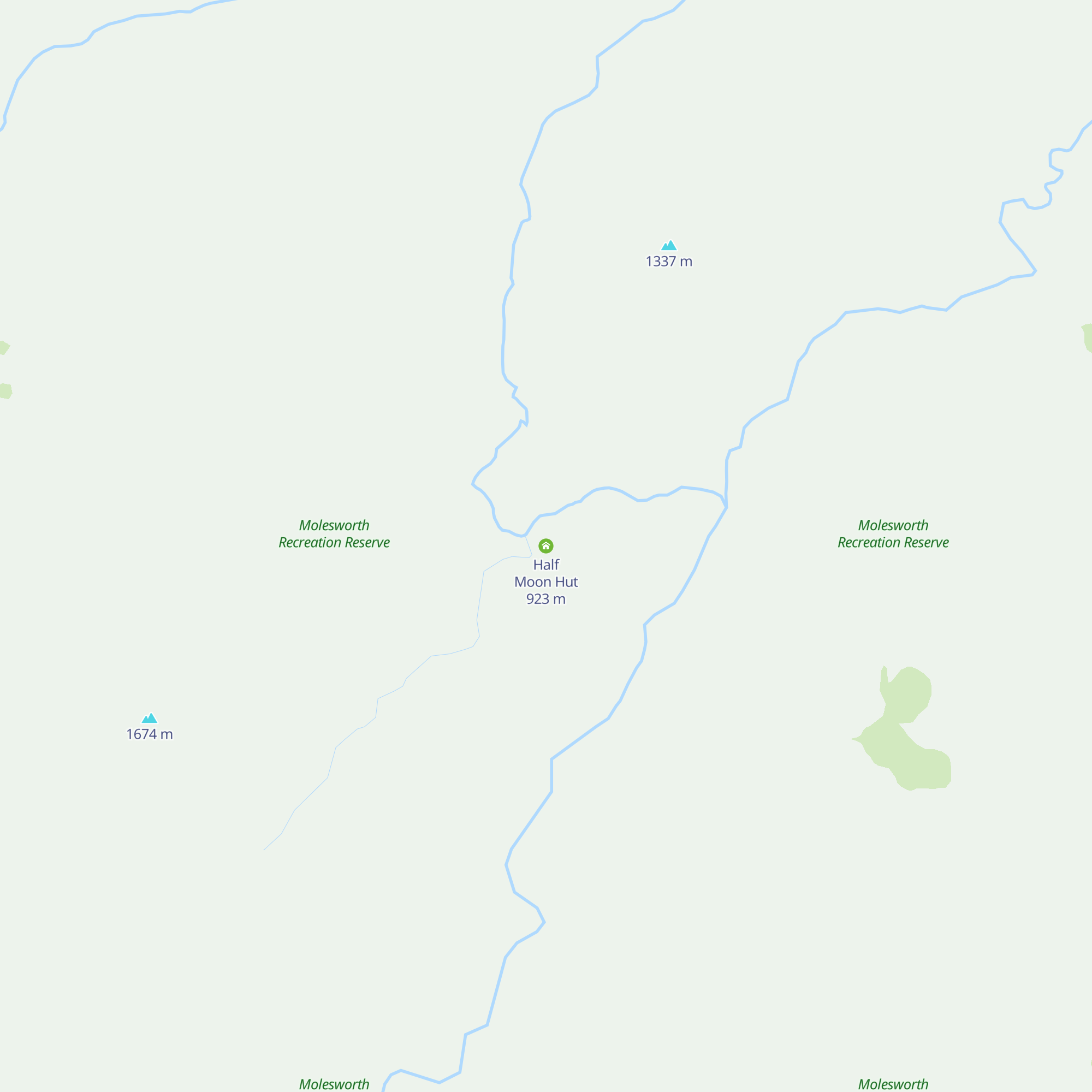 Half Moon Hut map