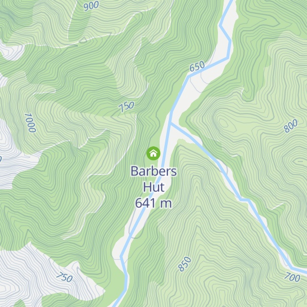 Map of Barbers Hut
