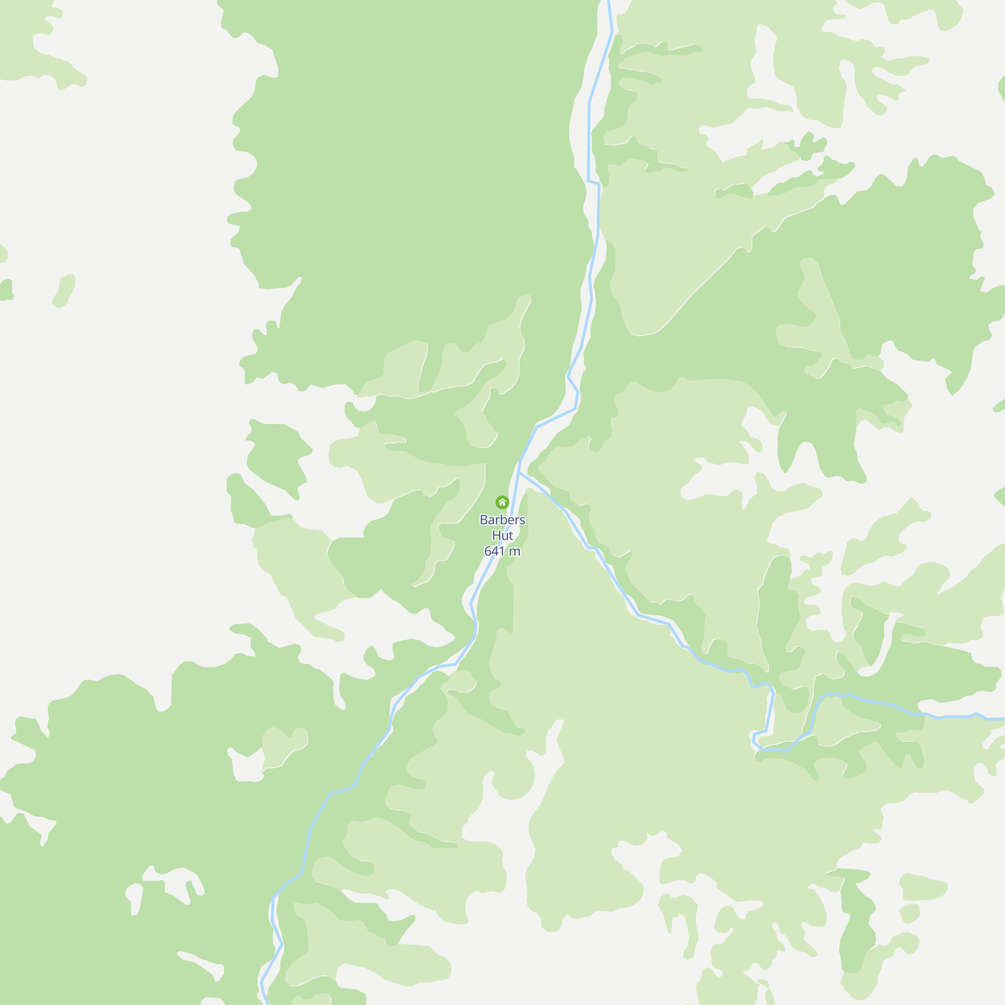 Barbers Hut map
