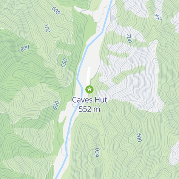 Map of Caves Hut