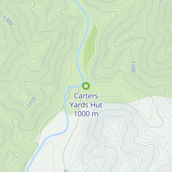 Map of Carters Yards Hut