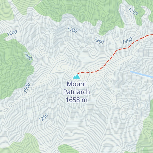 Map of Mount Patriarch