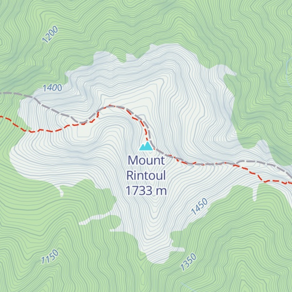 Map of Mount Rintoul