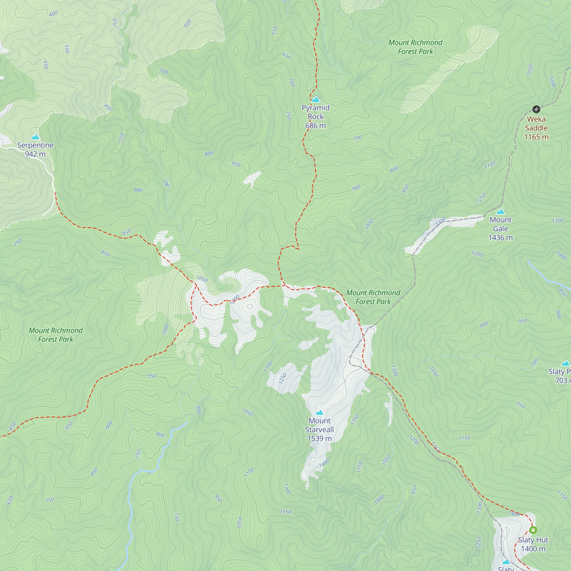 Starveall Hut map