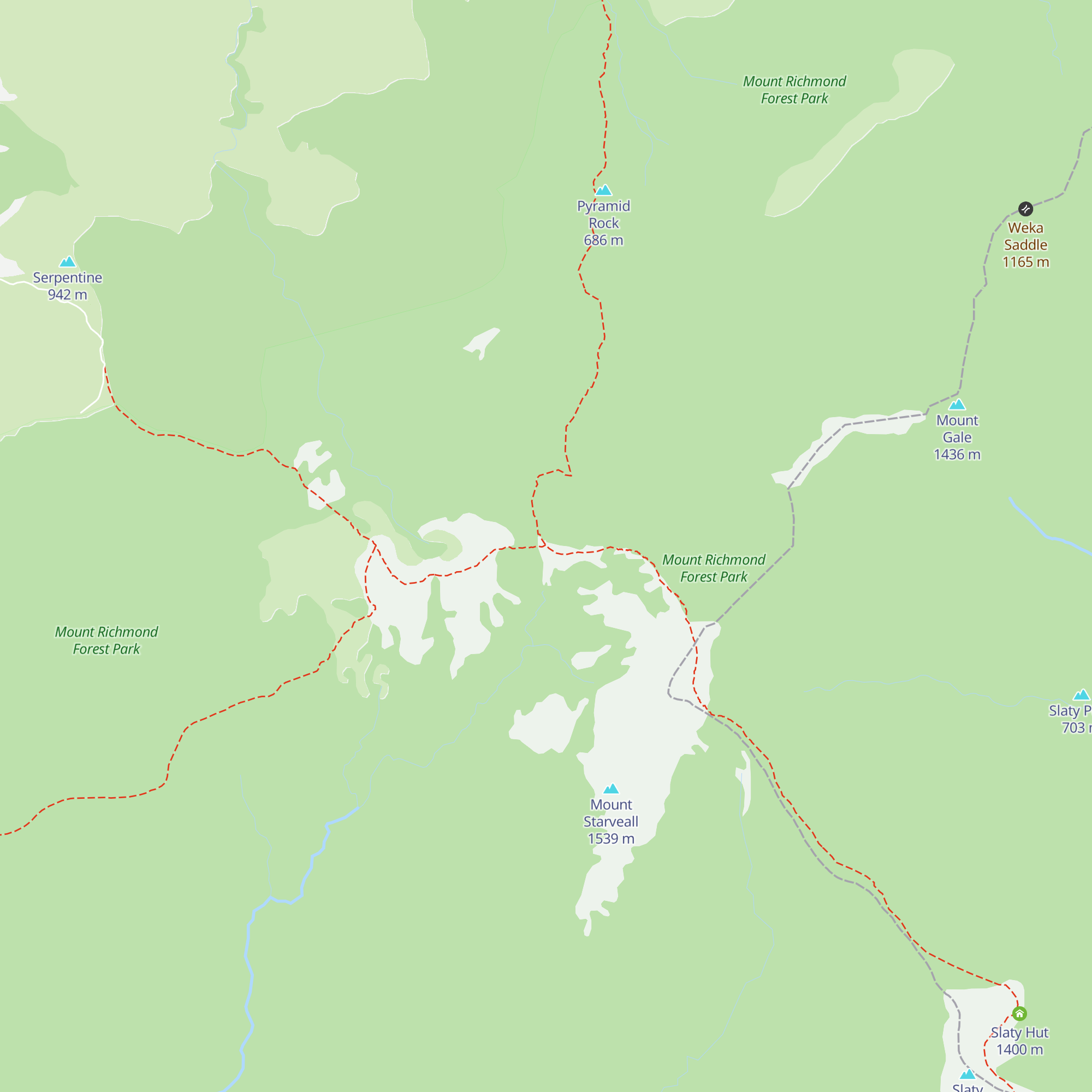Starveall Hut map