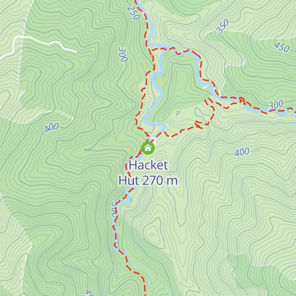 Map of Hacket Hut