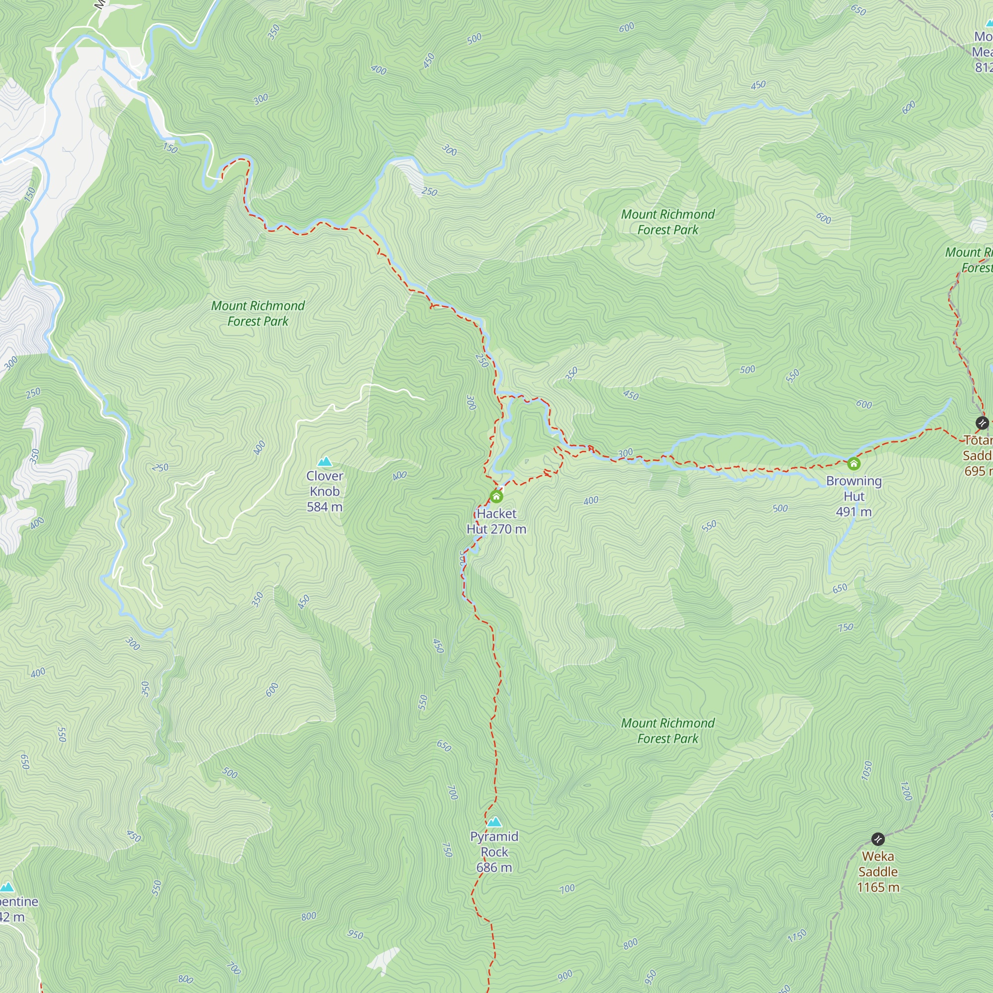 Hacket Hut map
