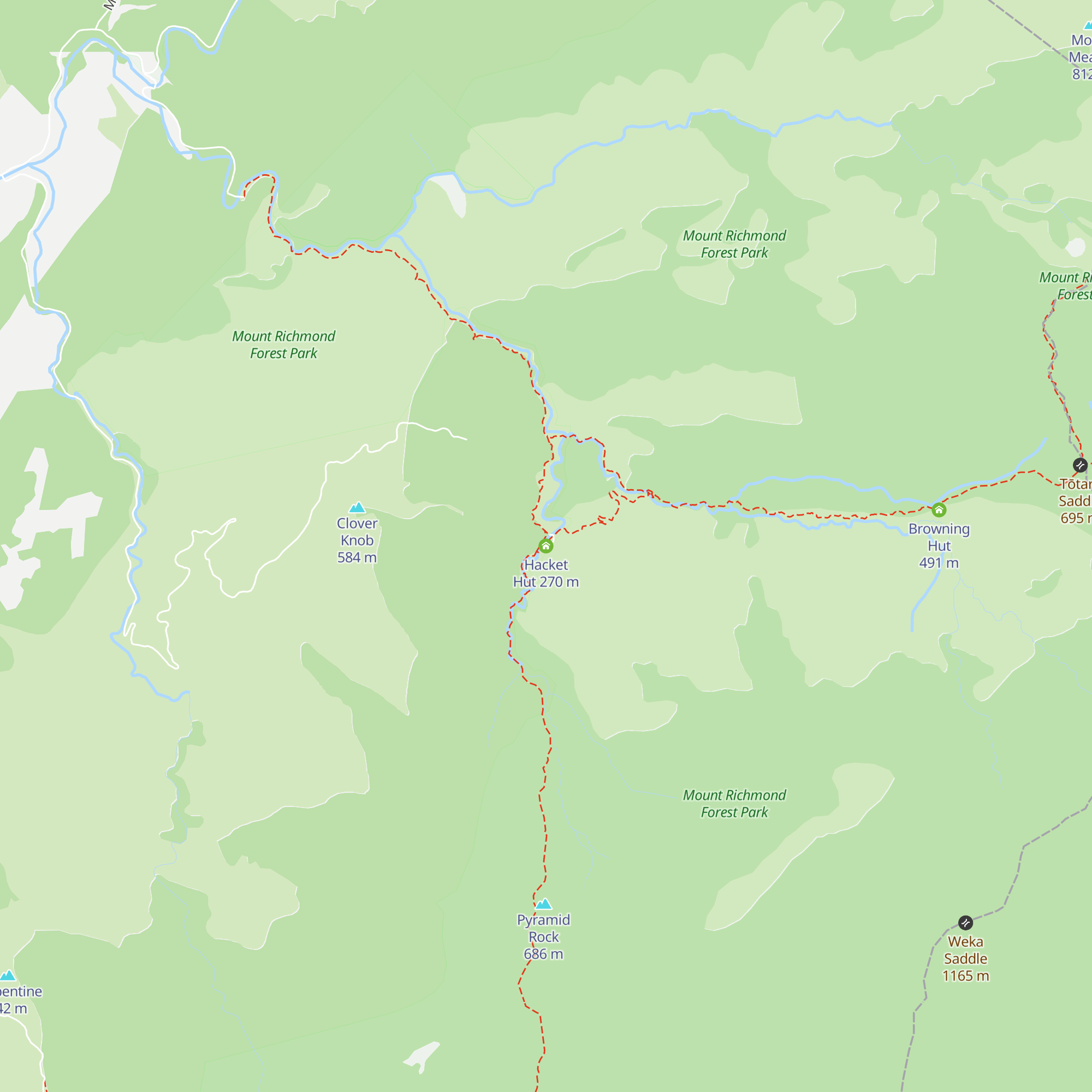 Hacket Hut map