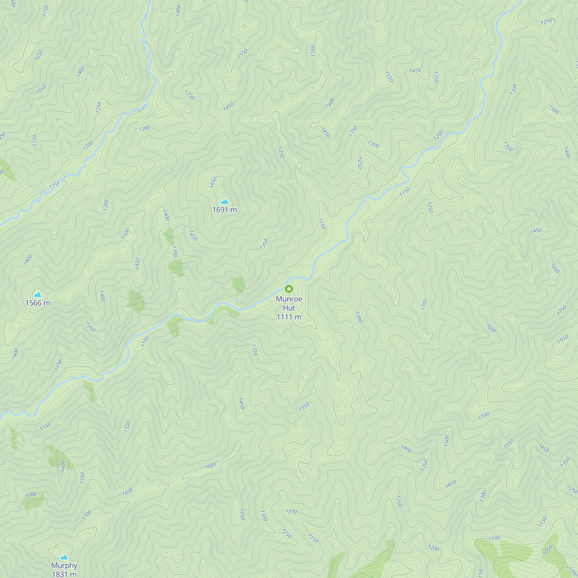 Munroe Hut map