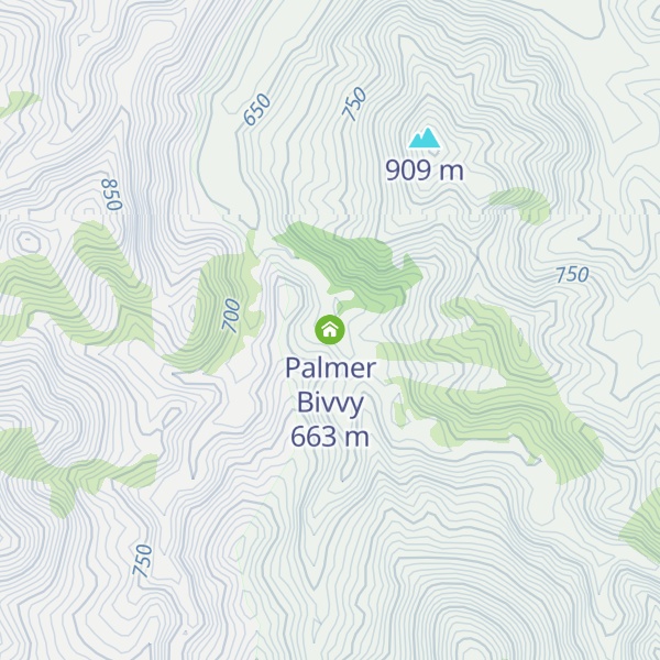 Map of Palmer Bivvy
