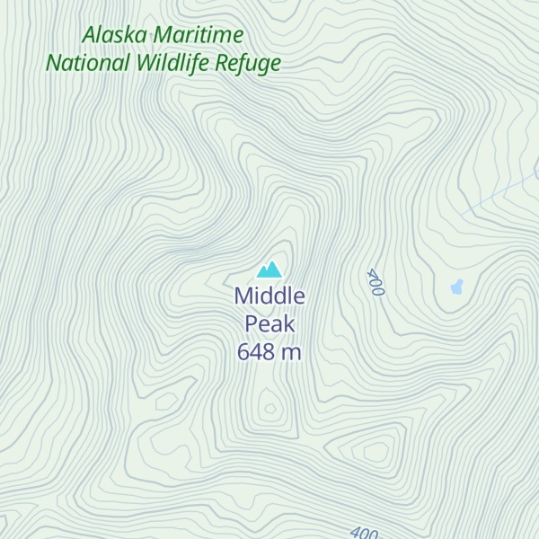 Map of Middle Peak