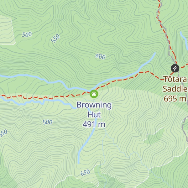Map of Browning Hut