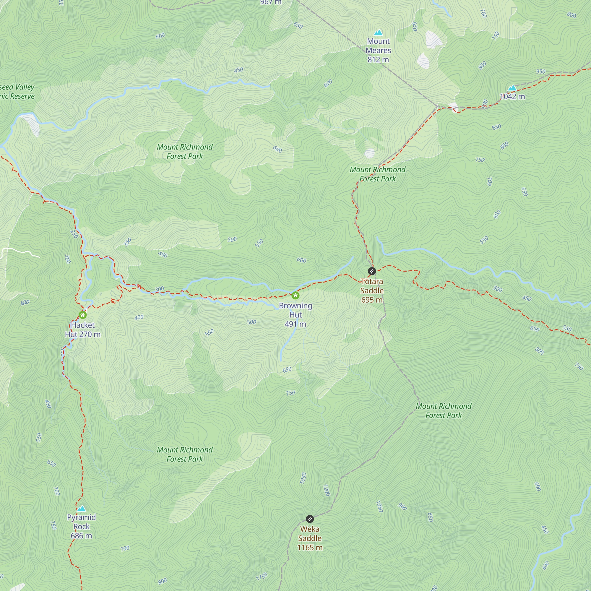 Browning Hut map