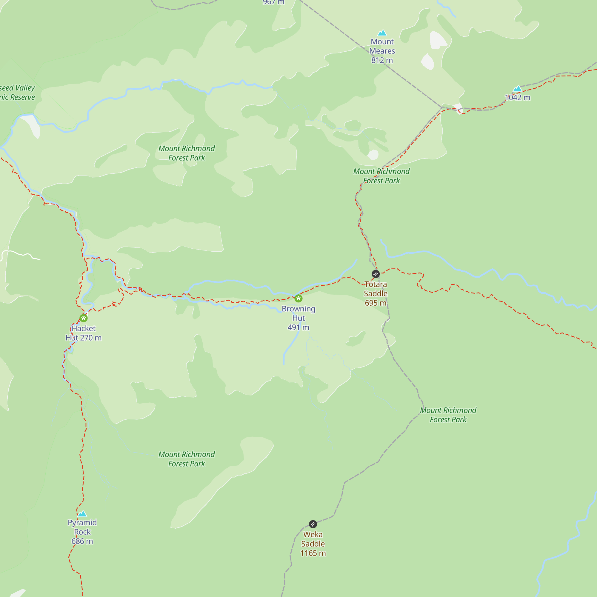 Browning Hut map