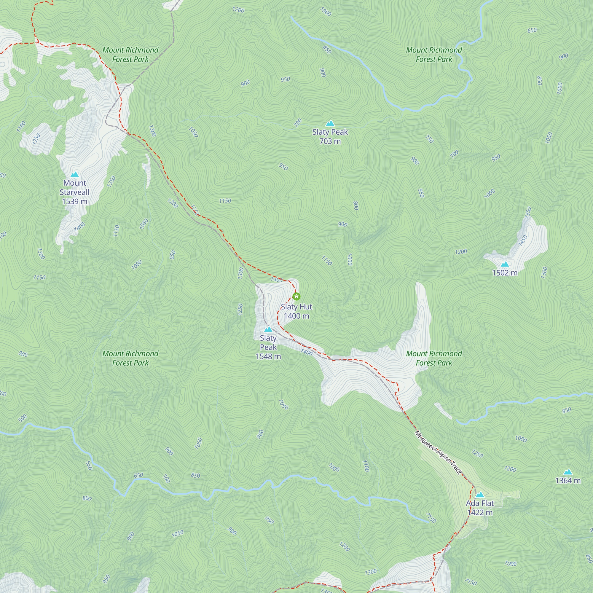 Slaty Hut map