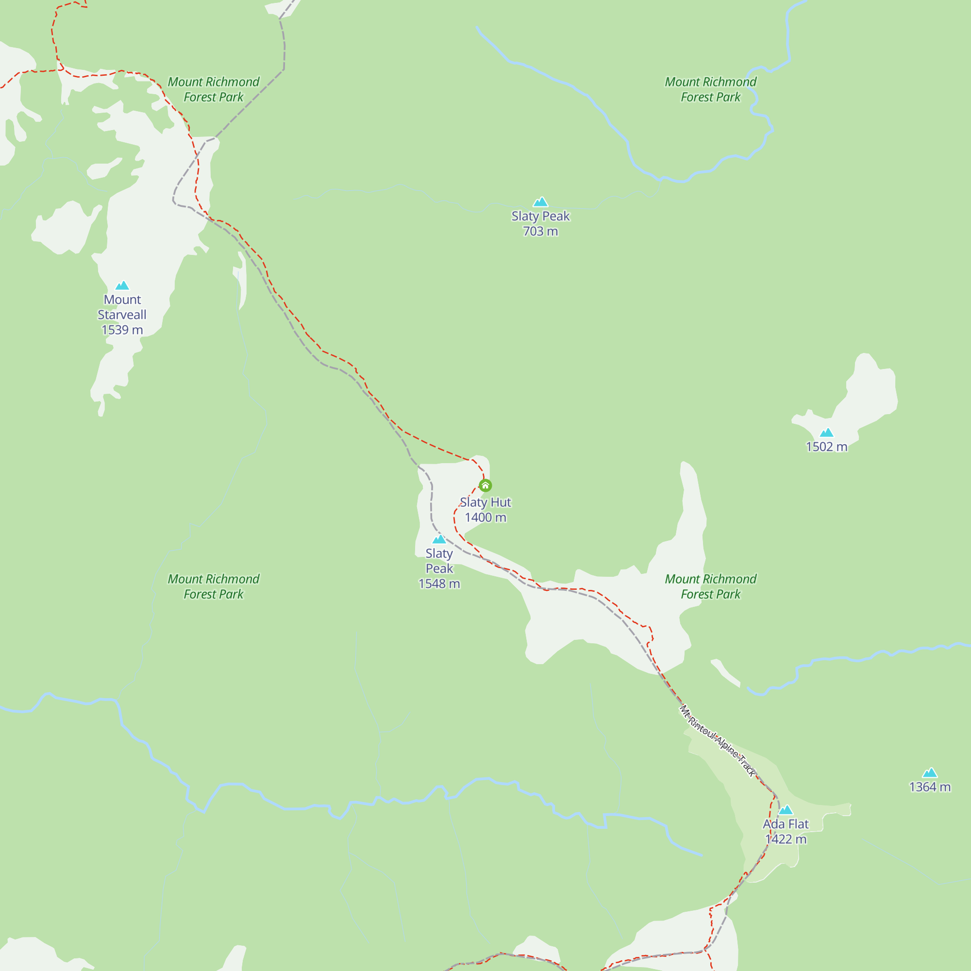 Slaty Hut map