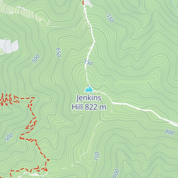 Map of Jenkins Hill