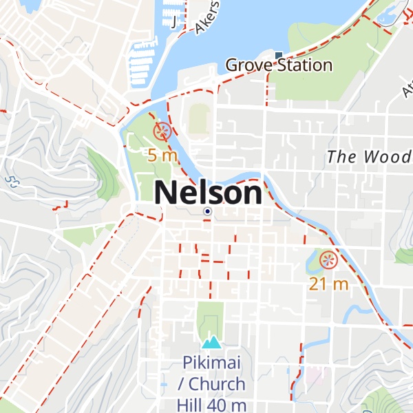 Map of Nelson Visitor Information Centre