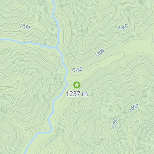 Map of Burnt Yards Hut