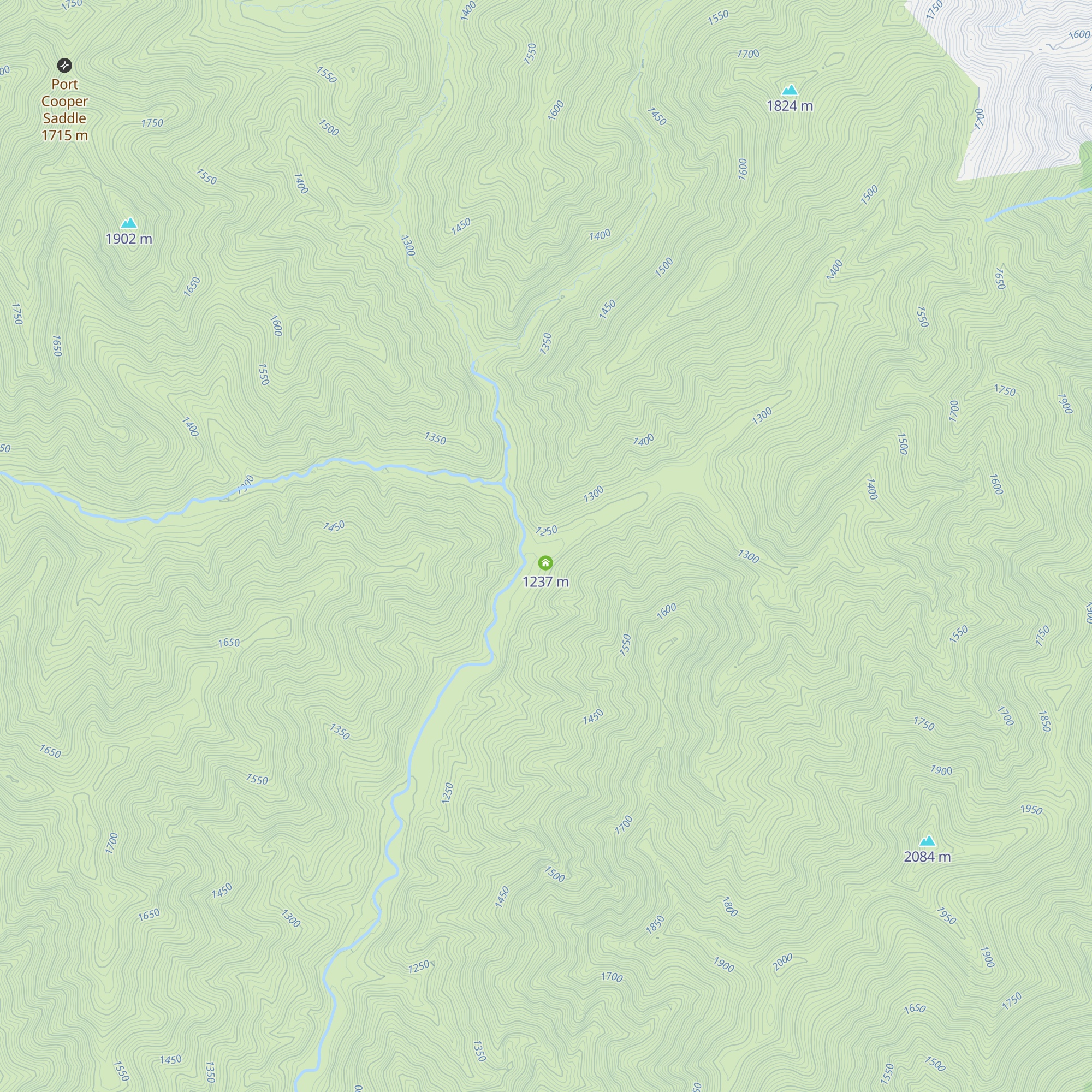 Burnt Yards Hut map