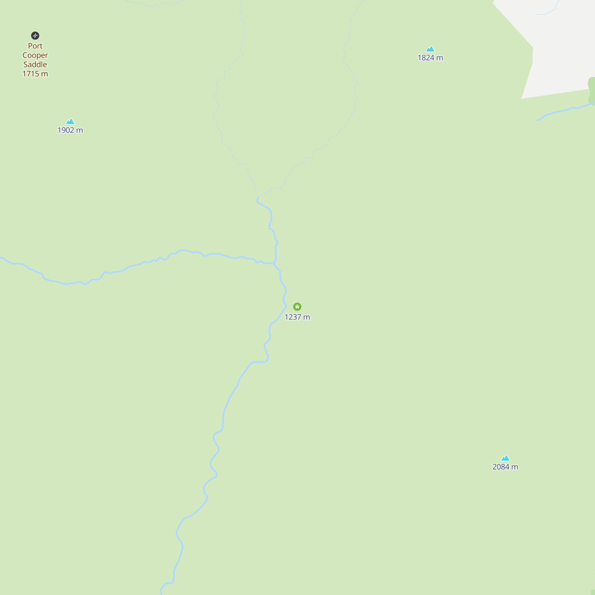 Burnt Yards Hut map
