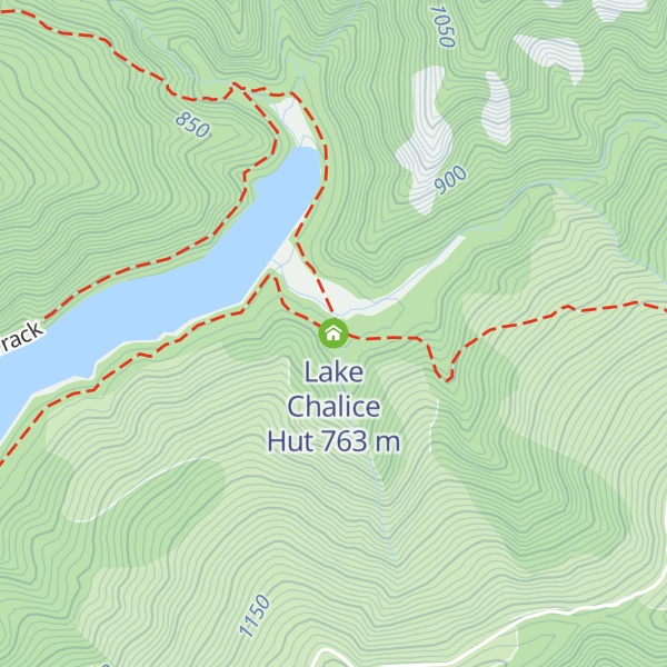 Map of Lake Chalice Hut
