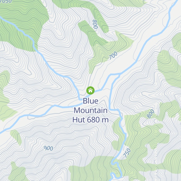 Map of Blue Mountain Hut