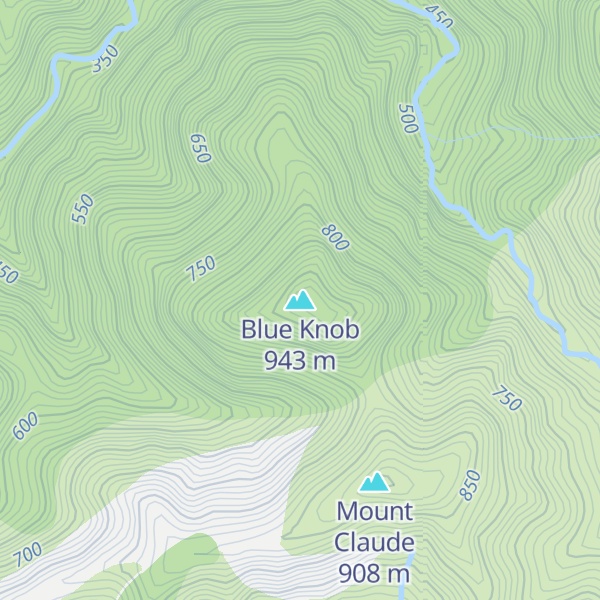 Map of Blue Knob
