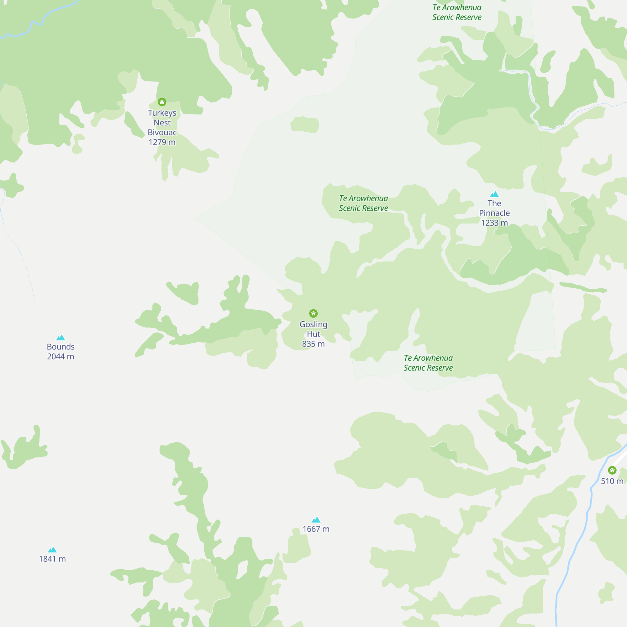 Gosling Hut map