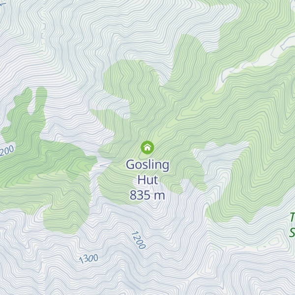 Map of Gosling Hut