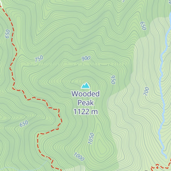 Map of Wooded Peak