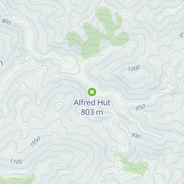 Map of Alfred Hut