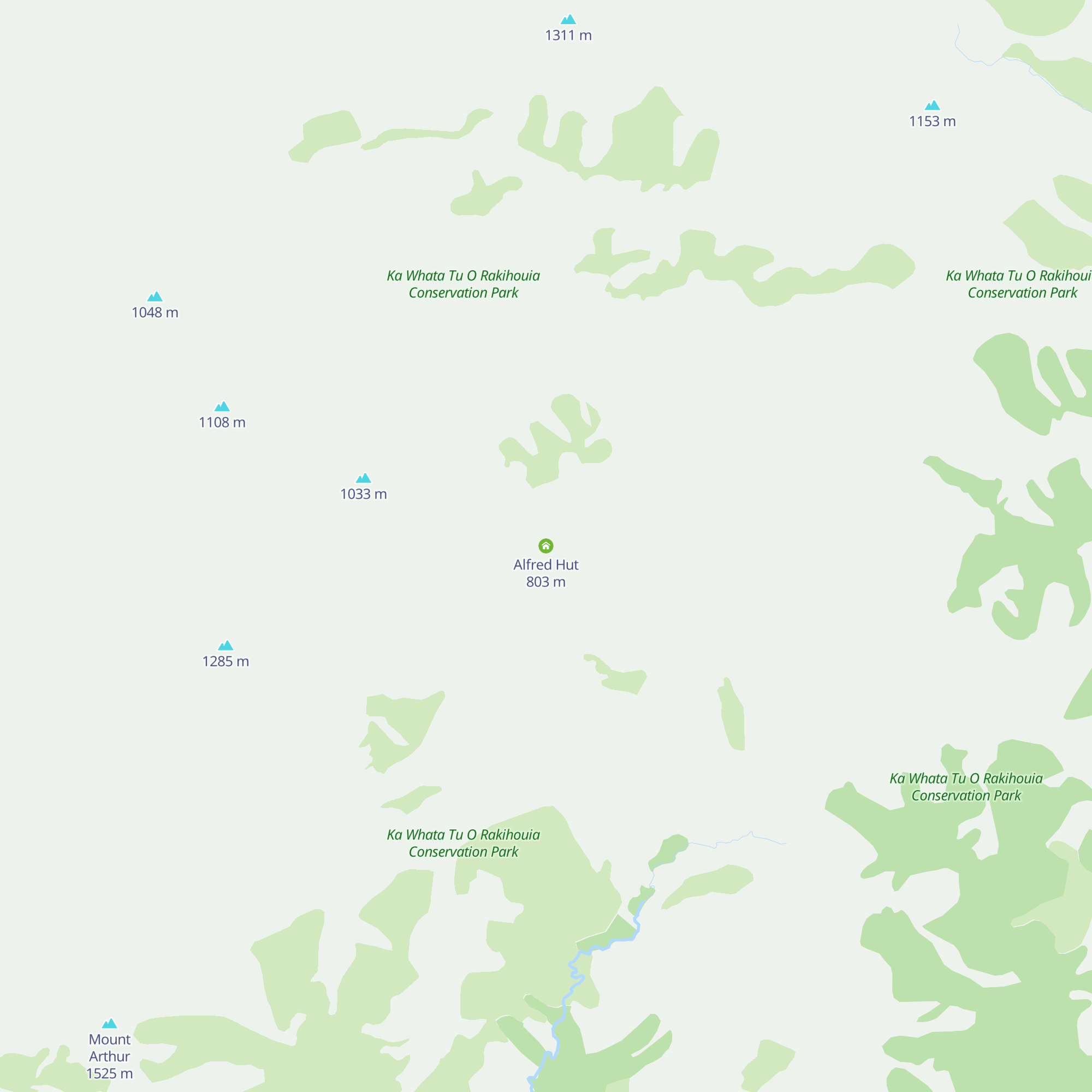 Alfred Hut map