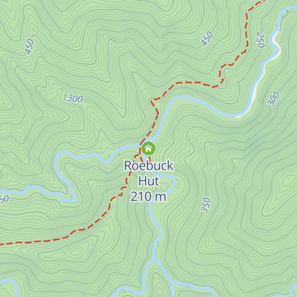 Map of Roebuck Hut