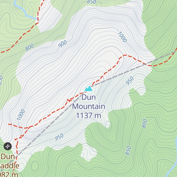 Map of Dun Mountain
