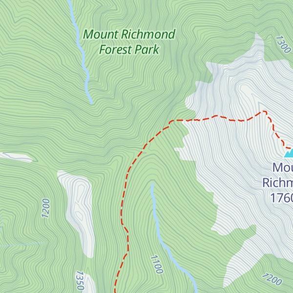 Map of Richmond Saddle Hut