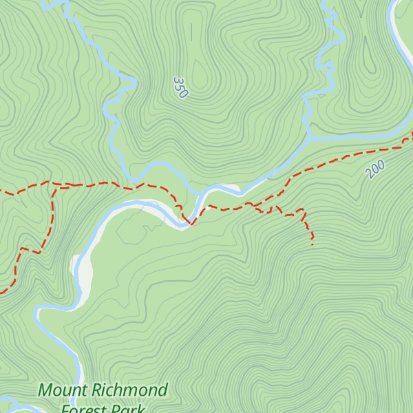 Map of Middy Creek Hut